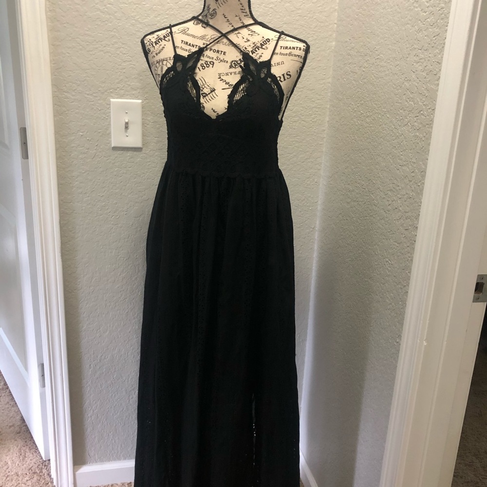 LACE BRALETTE MAXI-DRESS